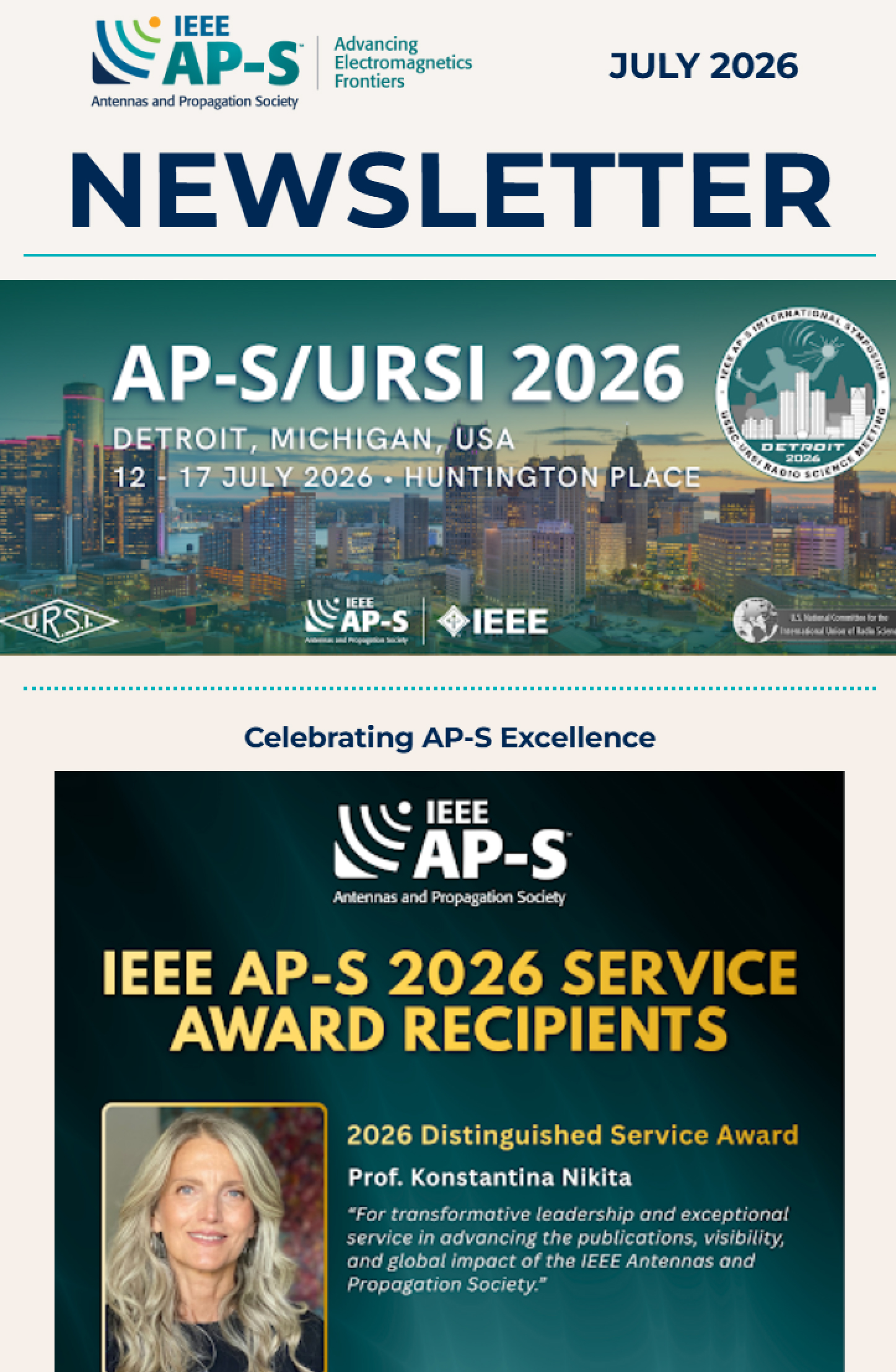 IEEE AP-S July 2026 Newsletter
